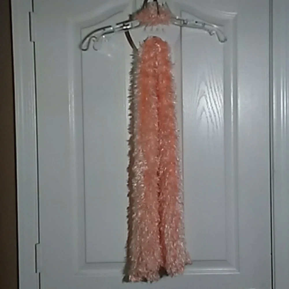 FINAL MARKDOWN SALMON Tubular Stretchy Polyester Scarf (One size)